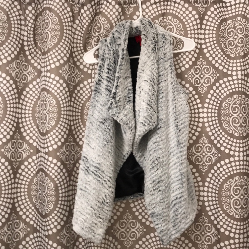 Vegan friendly fuzzy vest